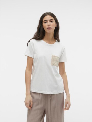 VERO MODA Футболка 'VMPHILIPA' в Белый: спереди