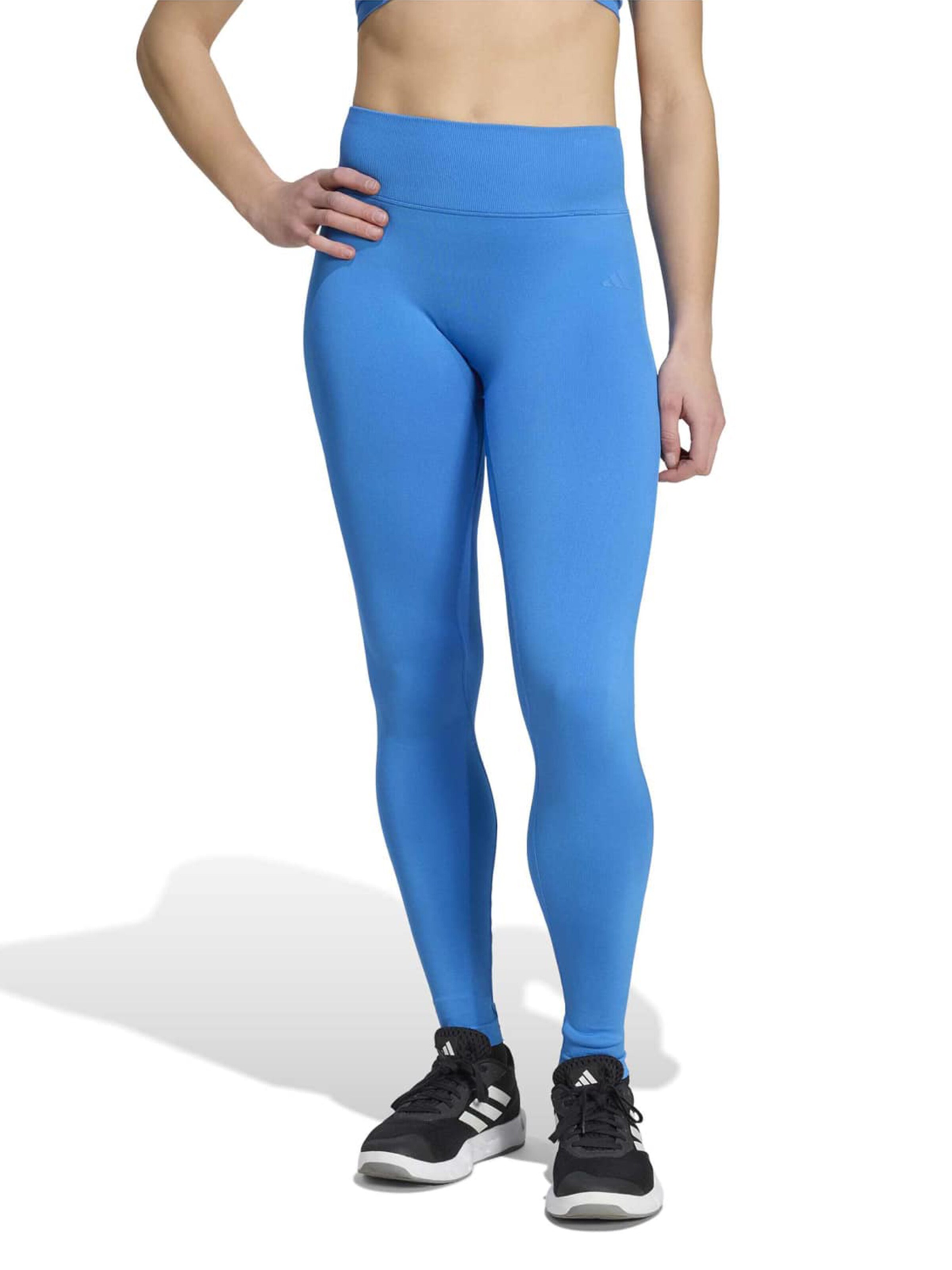 ADIDAS PERFORMANCE Skinny Sportnadrágok 'WE SCRUNCH' - kék: elől