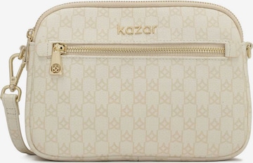 Kazar Crossbody Bag in Beige: front