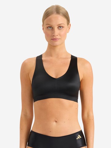 ADIDAS SPORTSWEAR Bustier Sport bh ' Sport Active Micro Contour ' in Zwart: voorkant