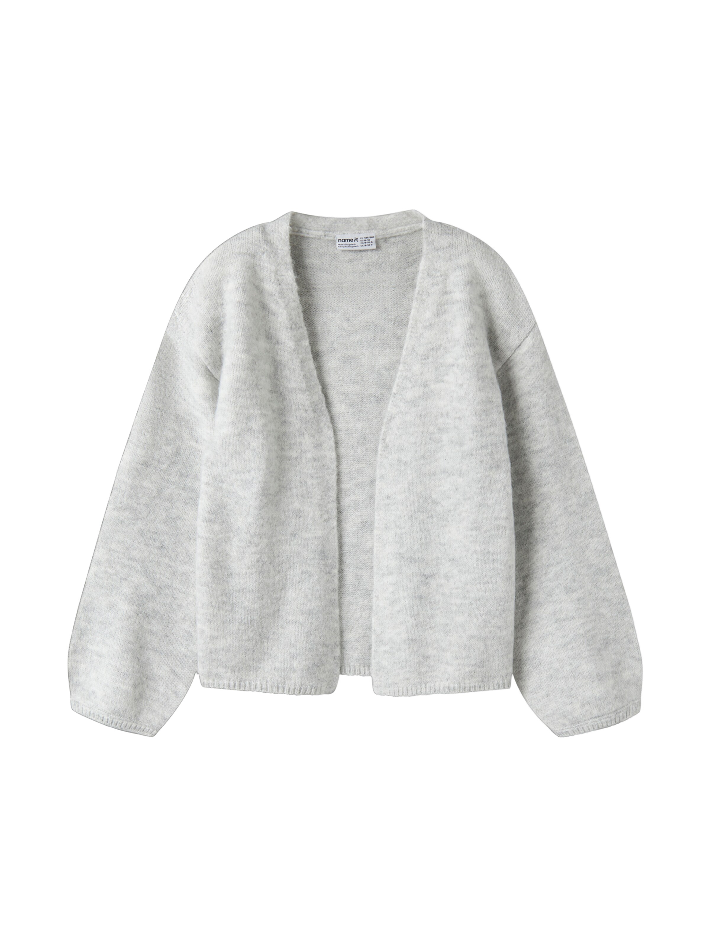 NAME IT Knit Cardigan 'NKFOLINA' in Grey: front