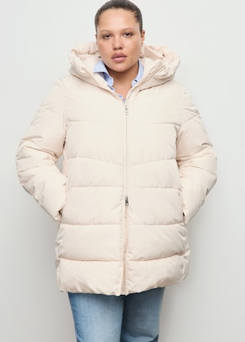 MANGO Winter Coat 'Tokyo' in White: front