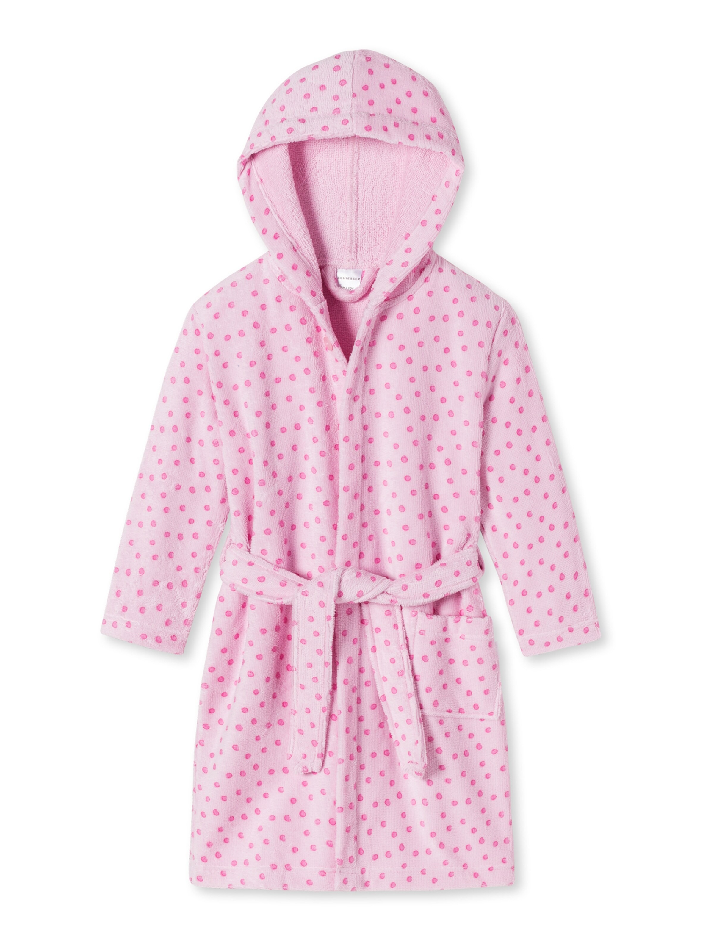 SCHIESSER Badjas 'Wassernixe' in Roze: voorkant