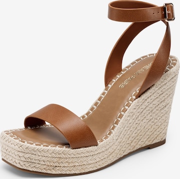 Sandales Dream Pairs en marron : devant