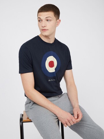 Ben Sherman T-Shirt 'Target' in Blau