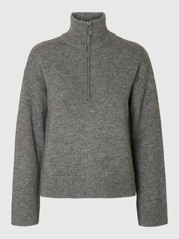 Pull-over SELECTED FEMME en gris : devant