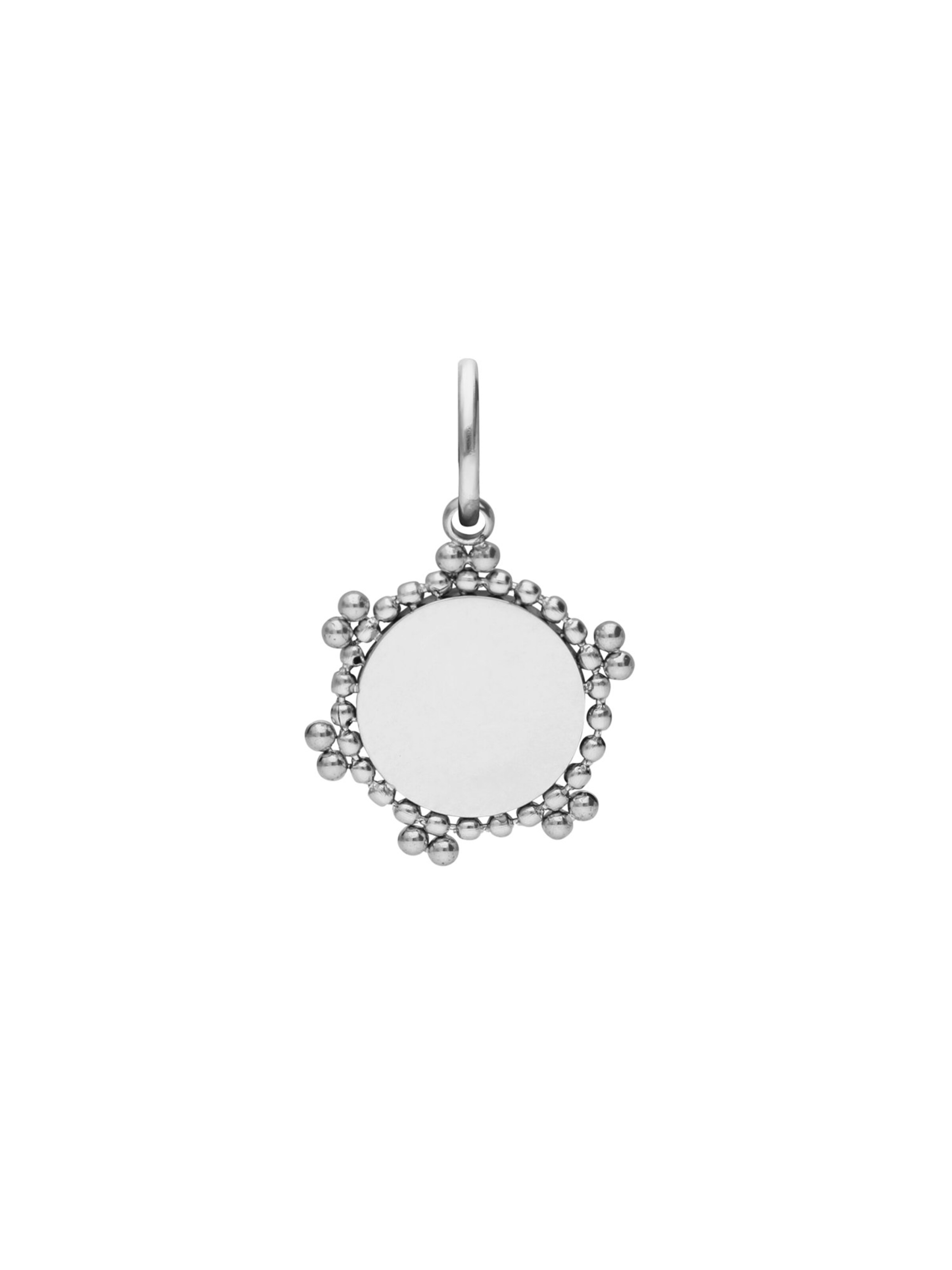 Lucardi Pendant 'Einfach' in Silver: front