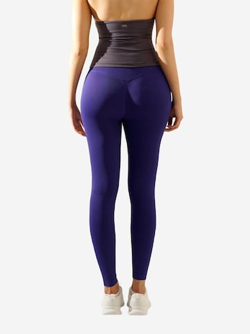 OYOJ Skinny Leggings 'Nova Active Scrunch Tights - Indigo' i blå