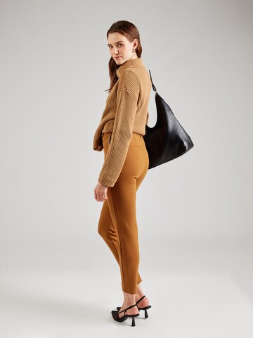 VILA Slimfit Παντελόνι 'VIClass' σε καφέ