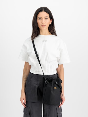 ALPHA INDUSTRIES - Bolso de hombro en negro: frente