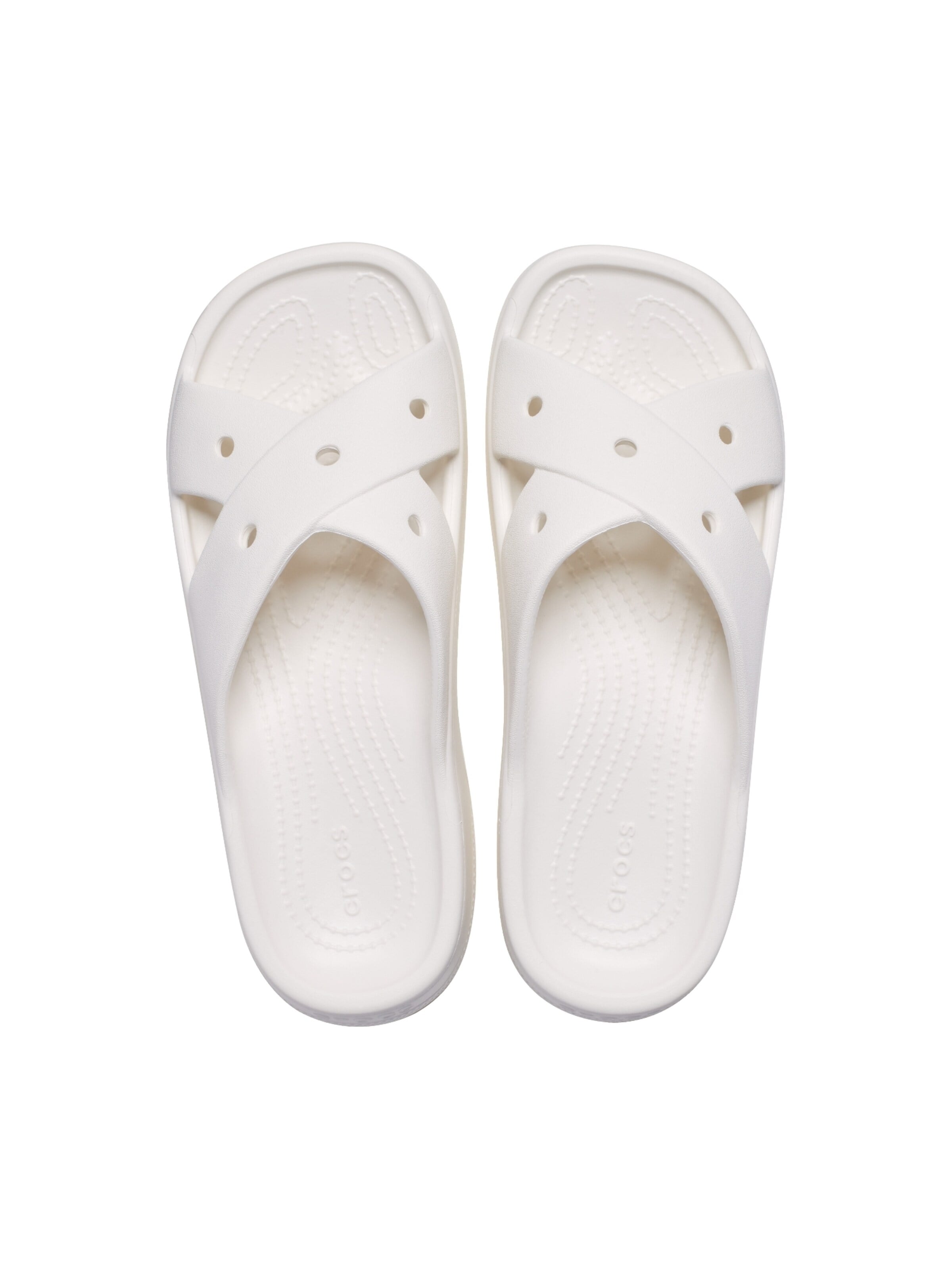 Crocs - Sandalias 'Cross-Strap-Sandalen zum Hineinschlüpfen' en blanco