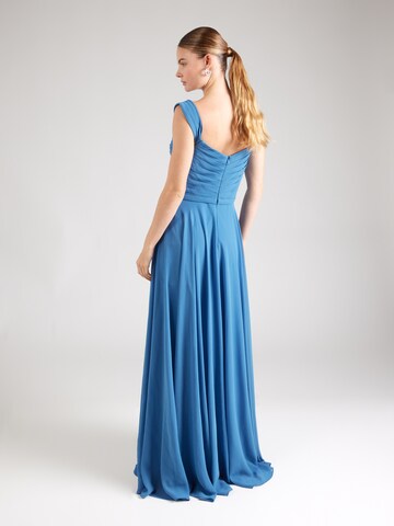 mascara Evening Dress in Blue
