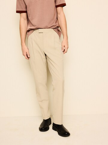 Effilé Pantalon à pince 'N. Premium' Next en beige : devant