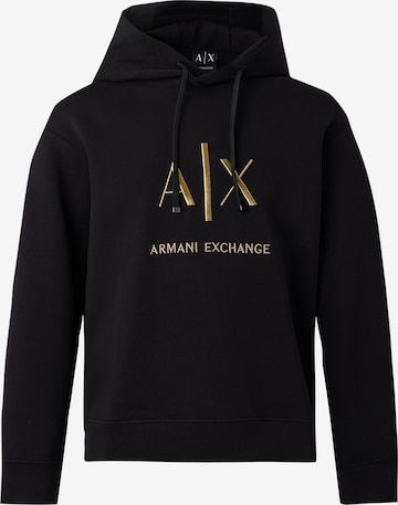 ARMANI EXCHANGESweater majica - crna boja: prednji dio