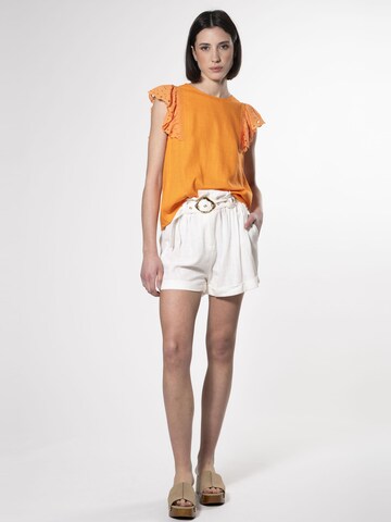 Influencer Bluse in Orange