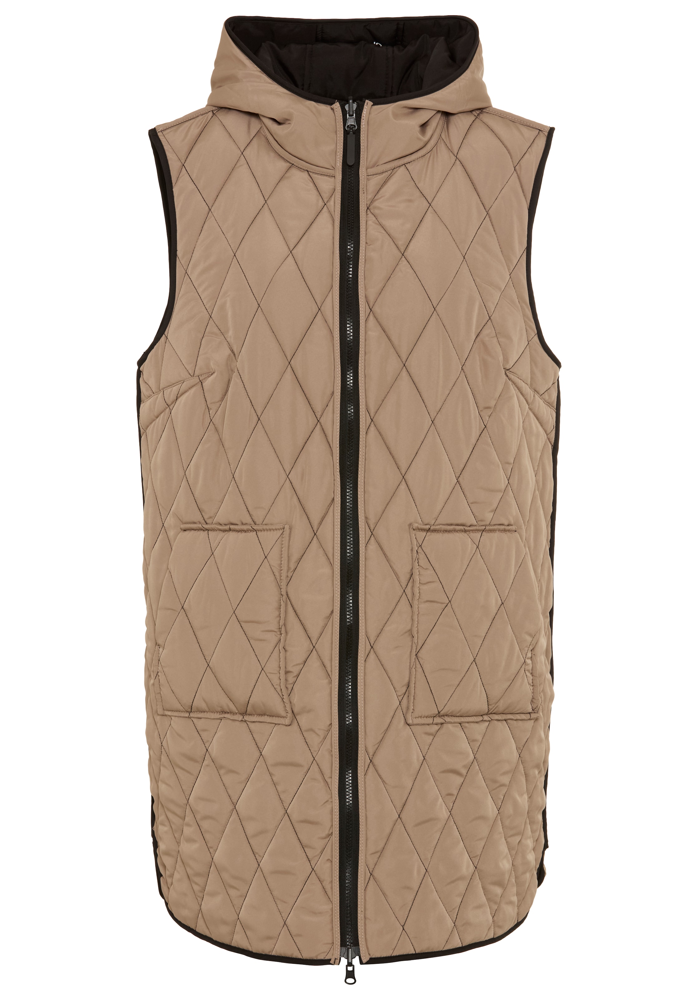 POLARINO Weste in Beige: Vorderseite