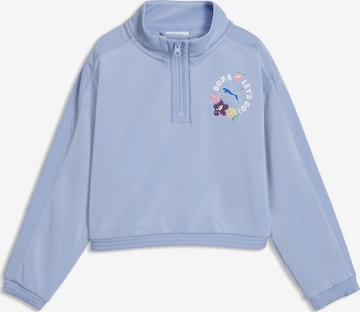 Sweat de sport PUMA en bleu : devant