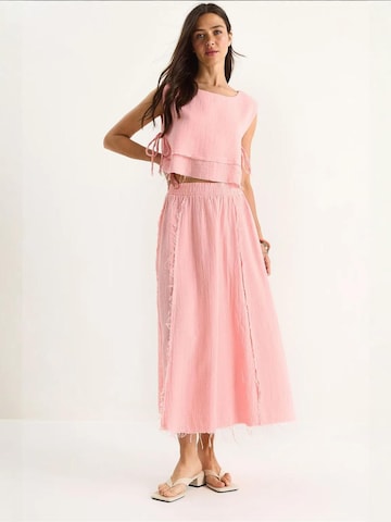 Bianco Lucci Leisure suit 'Zweiteiliges Set' in Pink: front