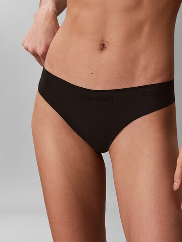 String 'Invisibles' Calvin Klein en noir