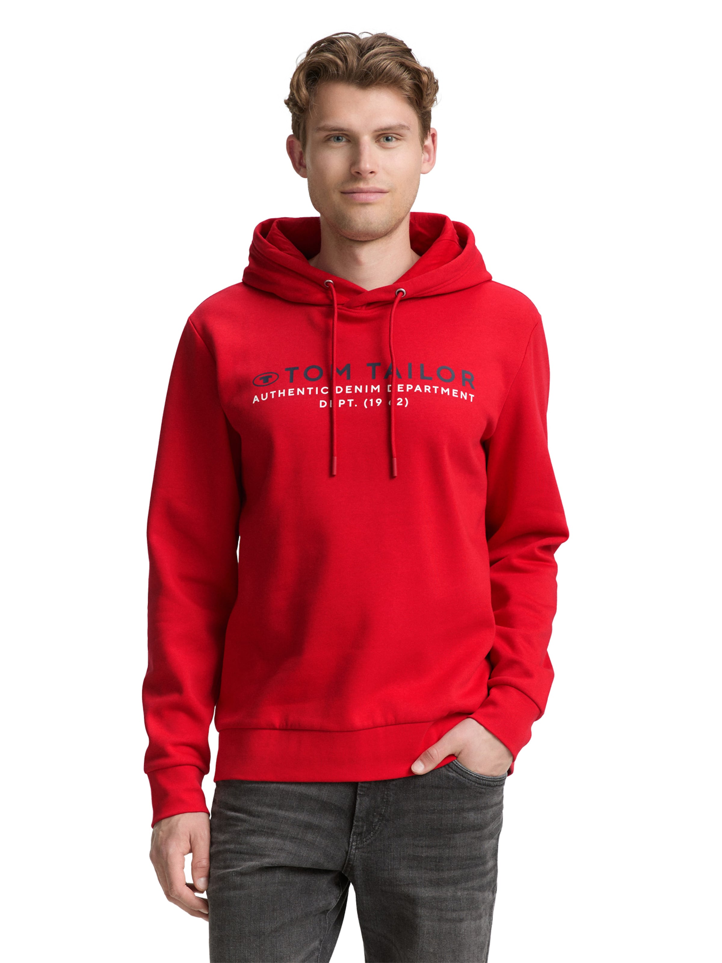 TOM TAILOR Sweatshirt in Red: front