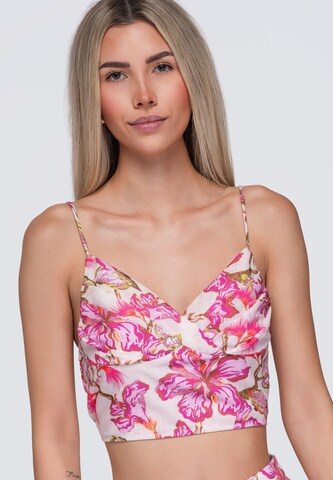 Ombre Top in Roze: voorkant