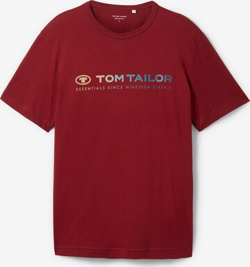 Maglietta di TOM TAILOR in rosso: frontale