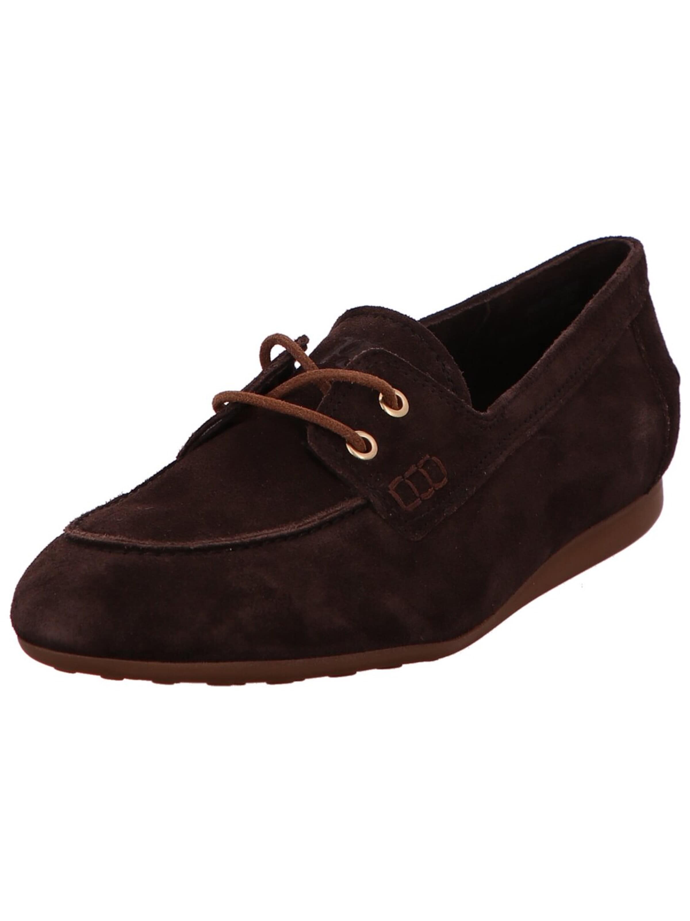 Mocassino 'Schnürschuh Damen 1136-050 Rauleder in braun' di Paul Green in marrone: frontale
