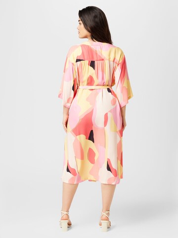 Fransa Curve Shirt Dress in Mixed colors