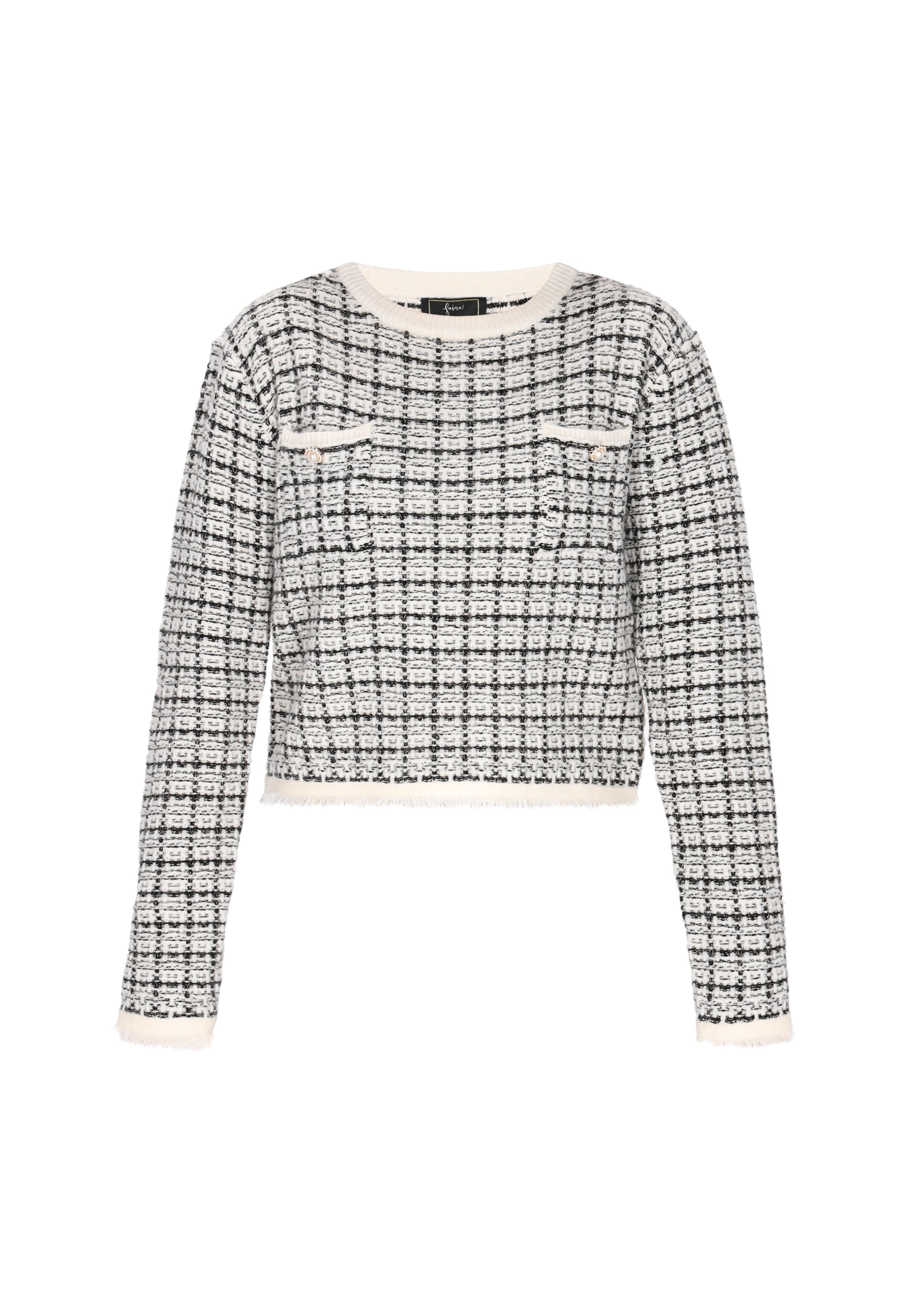 faina - Pullover em branco: frente