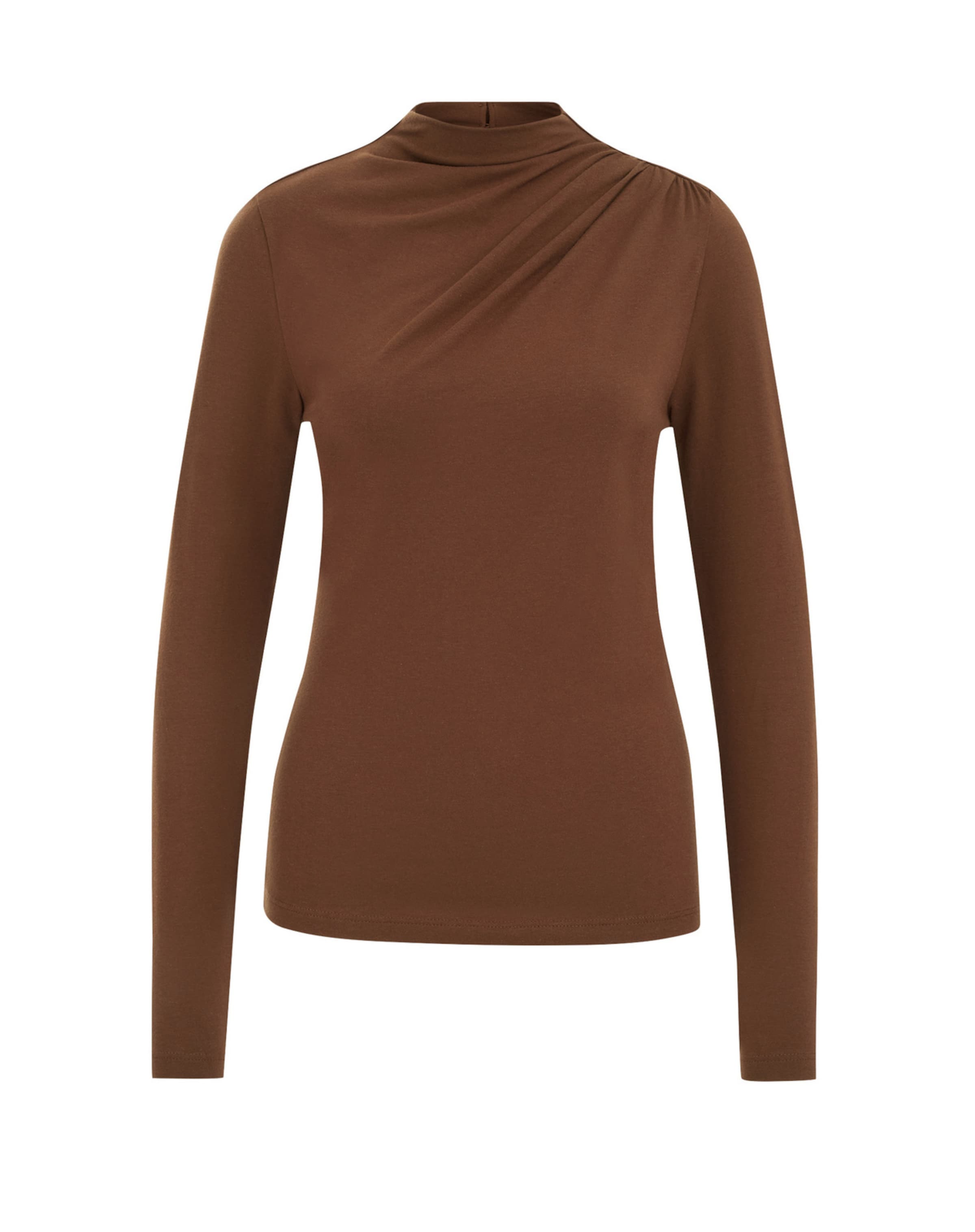 WE Fashion Majica | rjava barva: sprednja stran