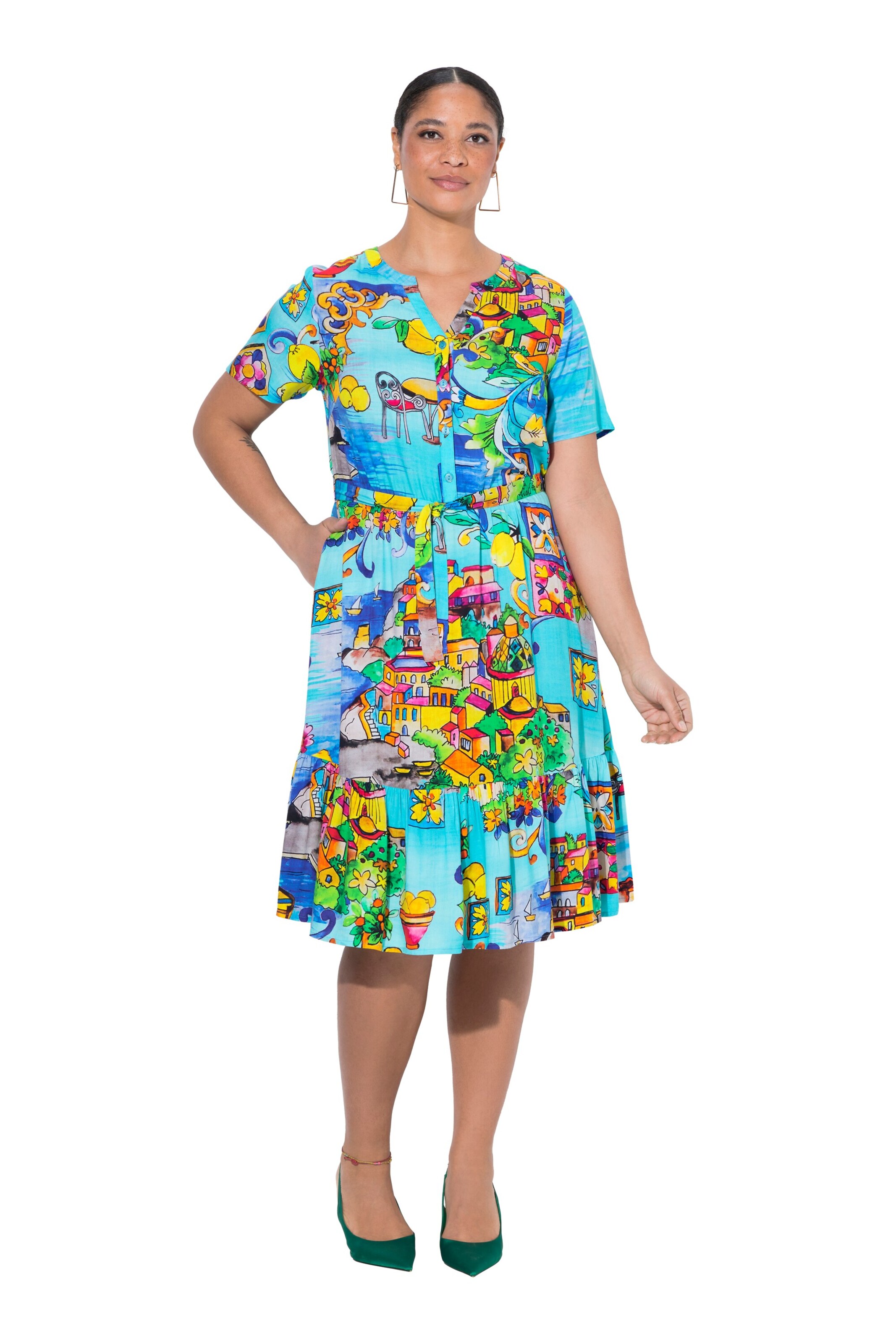 MIAMODA Blusenkleid in Blau: Vorderseite