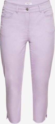 SHEEGO Skinny Pants in Purple: front