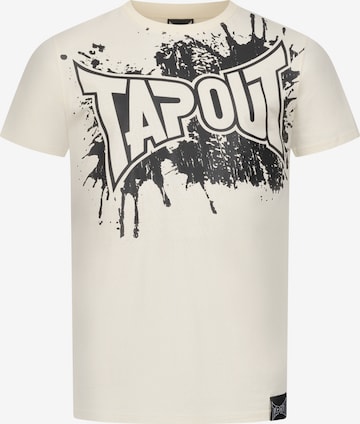 Maglietta 'Splashed' di Tapout in beige: frontale