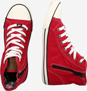 MUSTANG Sneakers hoog in Rood