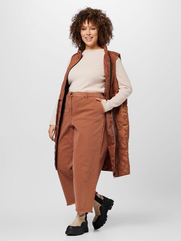 SAMOON Wide leg Jeans in Brown