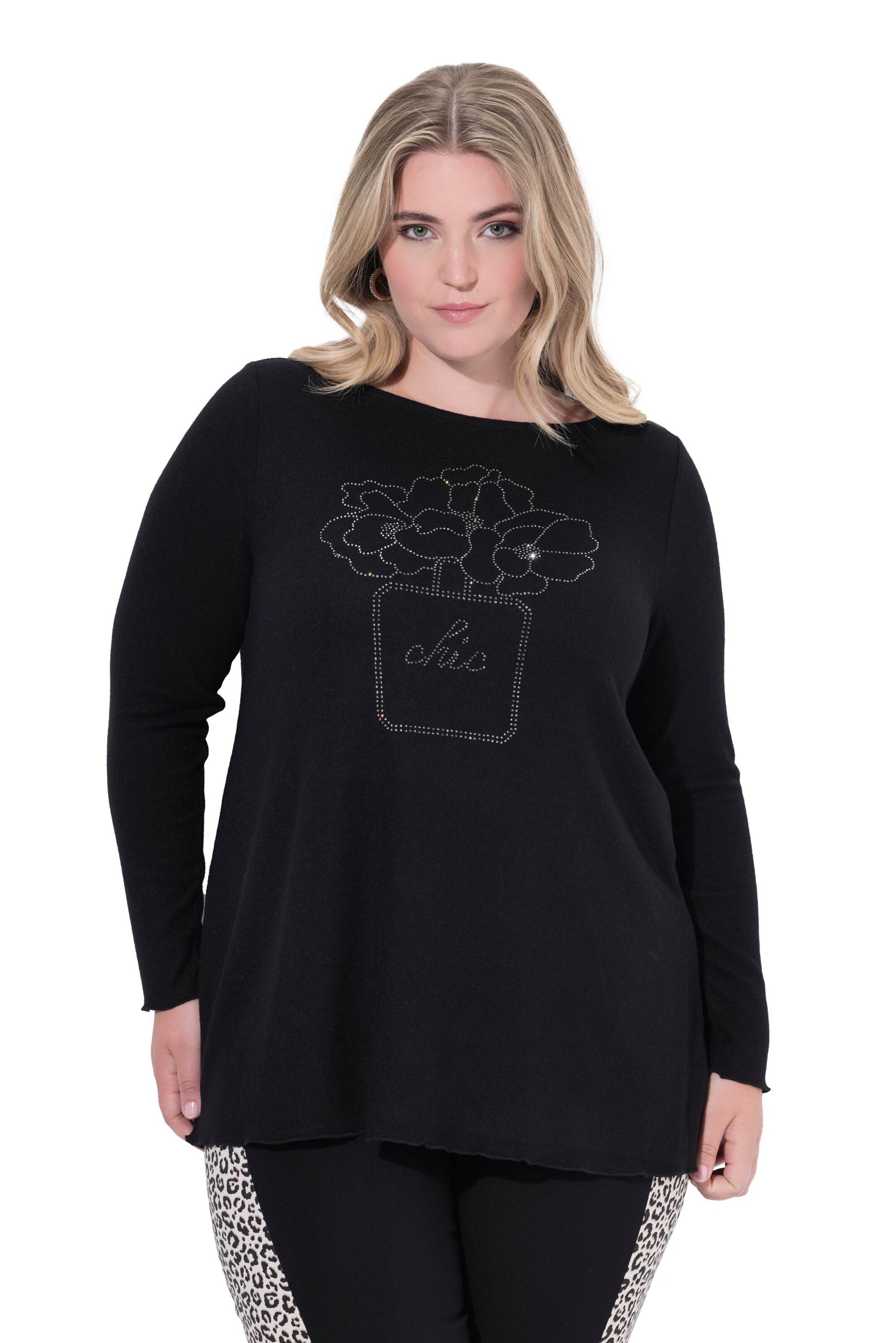 MIAMODA Sweater in Black: front