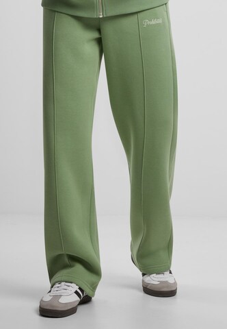 Loosefit Pantalon Prohibited en vert : devant