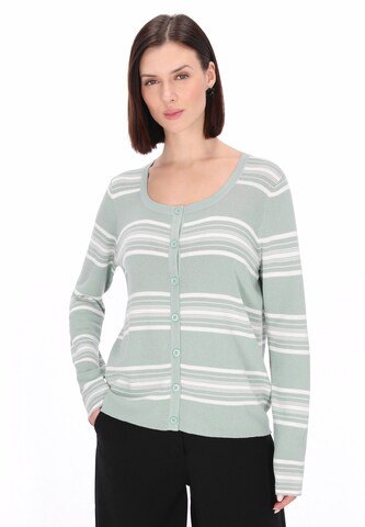 Cardigan 'Classic' usha BLACK LABEL en vert : devant