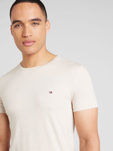 TOMMY HILFIGER Slim fit Μπλουζάκι σε καφέ