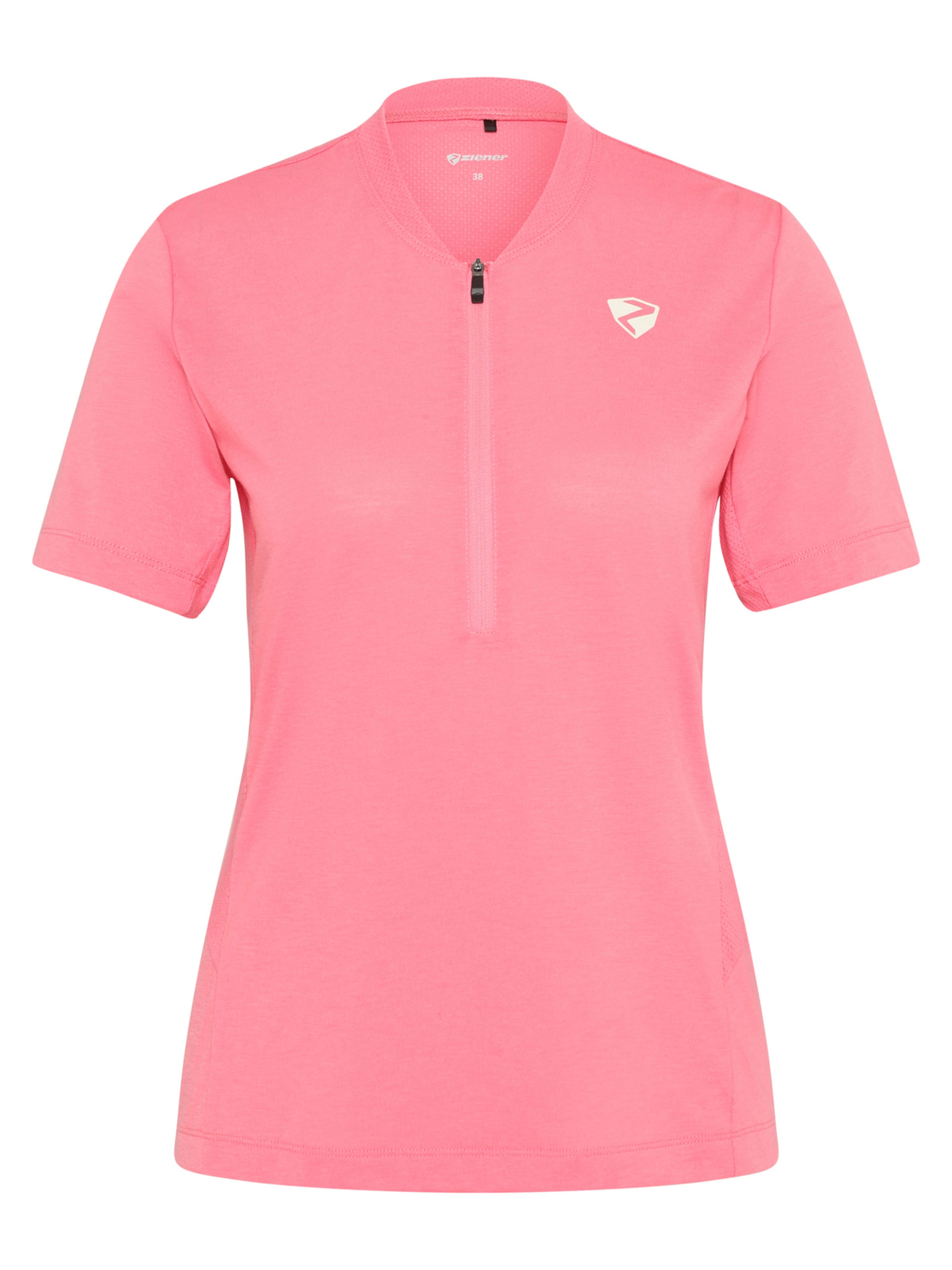 ZIENER Performance Shirt 'NEKTARIA-Z ' in Pink: front
