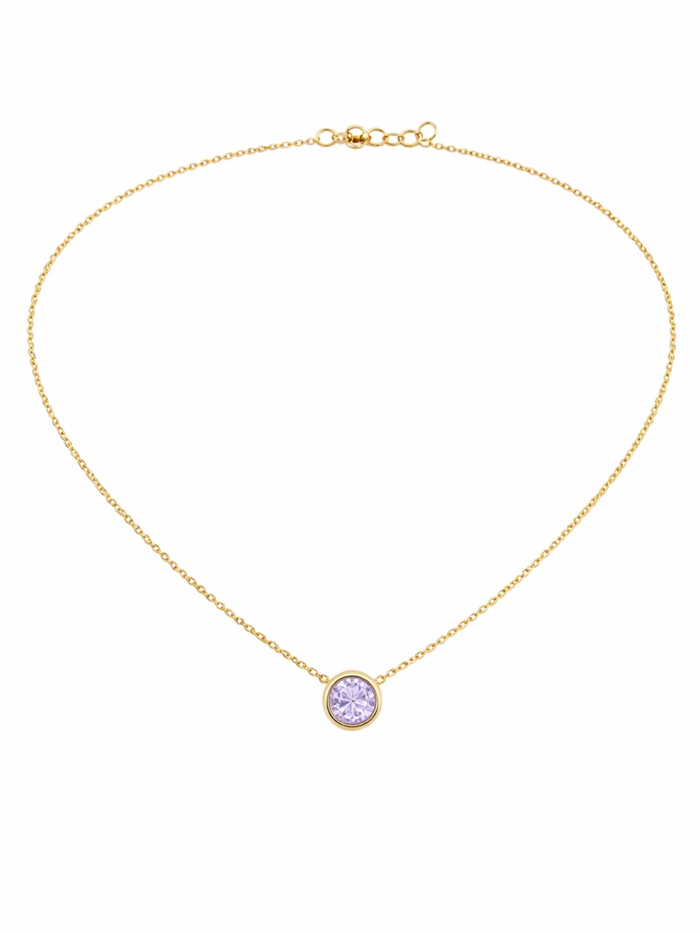 Pure Schmuck Necklace in Purple: front