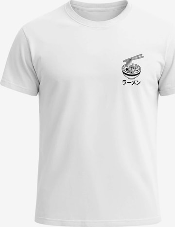 Neverless Shirt 'Ramen' in White: front
