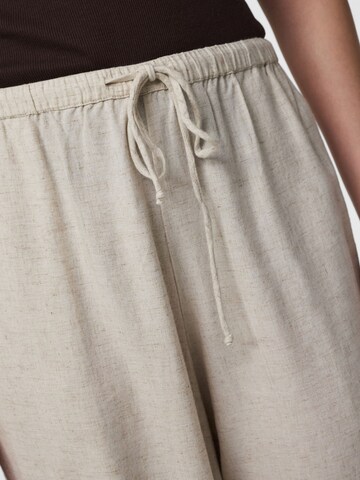 PIECES Wide Leg Hose 'PCPia' in Weiß