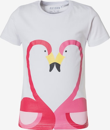 myToys-COLLECTION Shirt 'Flamingos' in Weiß: predná strana