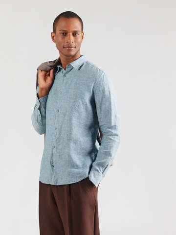 OLYMP Regular fit Srajca | zelena barva: sprednja stran