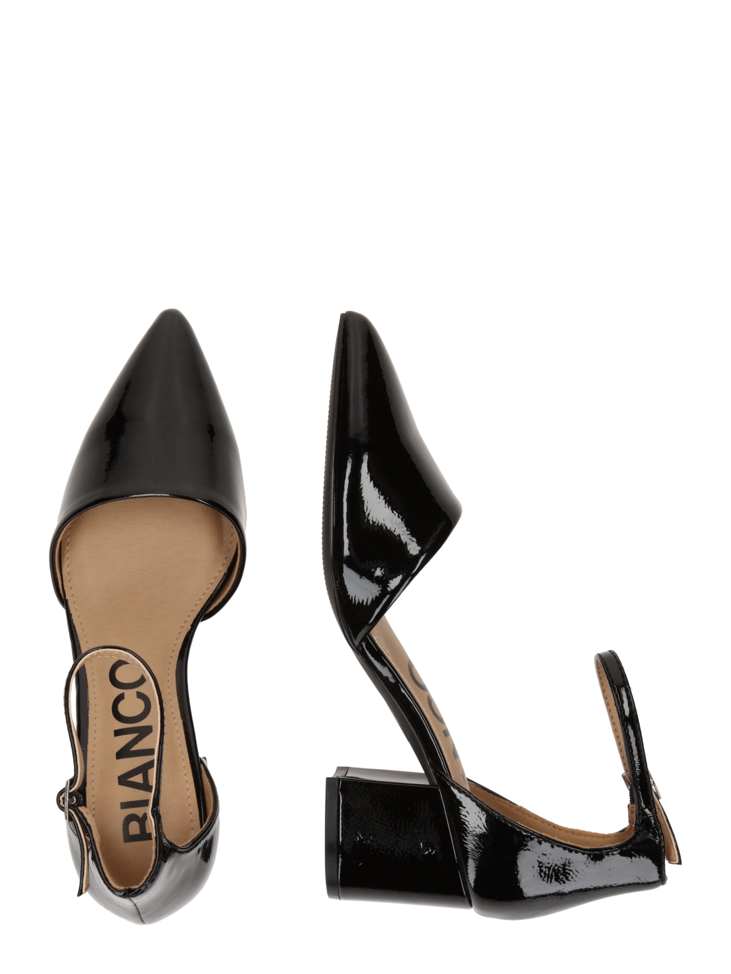 Bianco Pumps 'Devided' in Schwarz