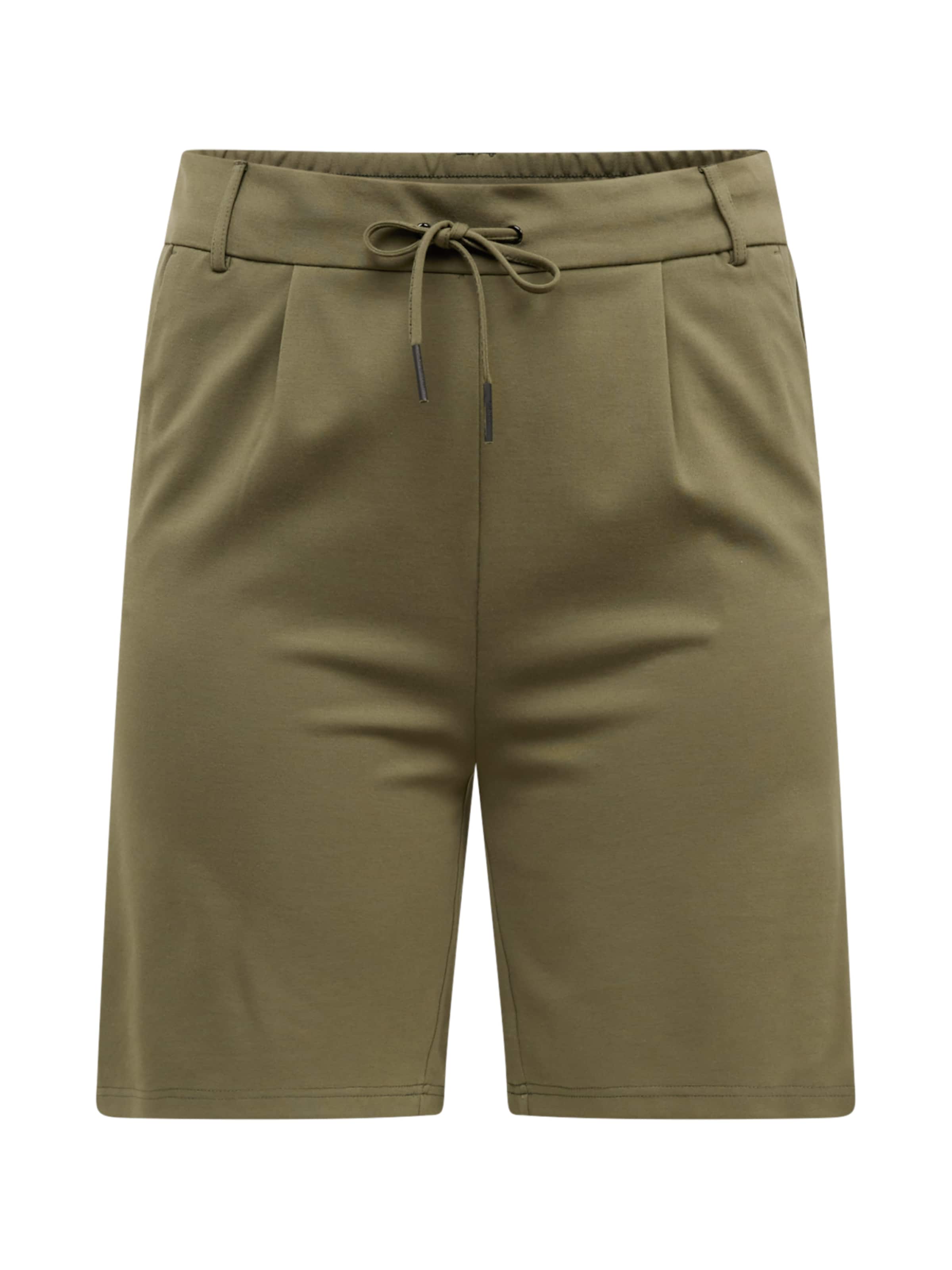 ONLY Carmakoma Παντελόνι με τσάκιση σε πράσινο: μπροστά