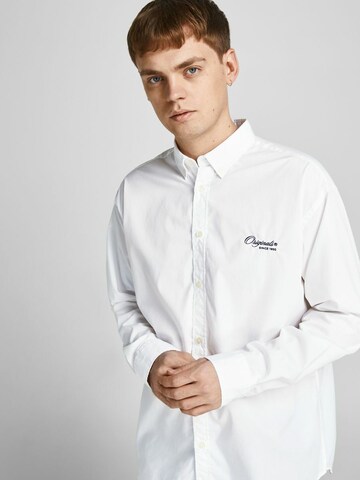 JACK & JONES Regular fit Button Up Shirt 'Brink' in White