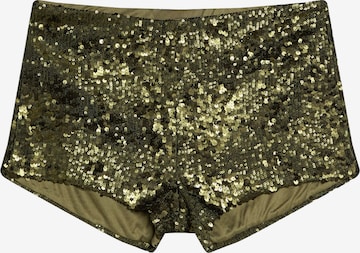 Pantalon Bershka en vert : devant