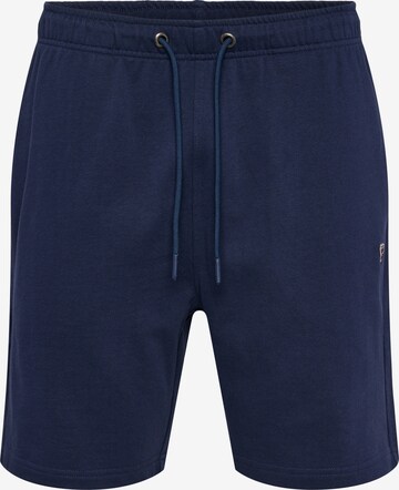 Hummel Regular Broek in Blauw: voorkant